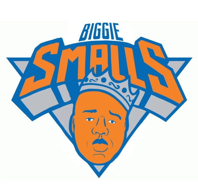New York Knicks The Notorious BIG Logo fabric transfer